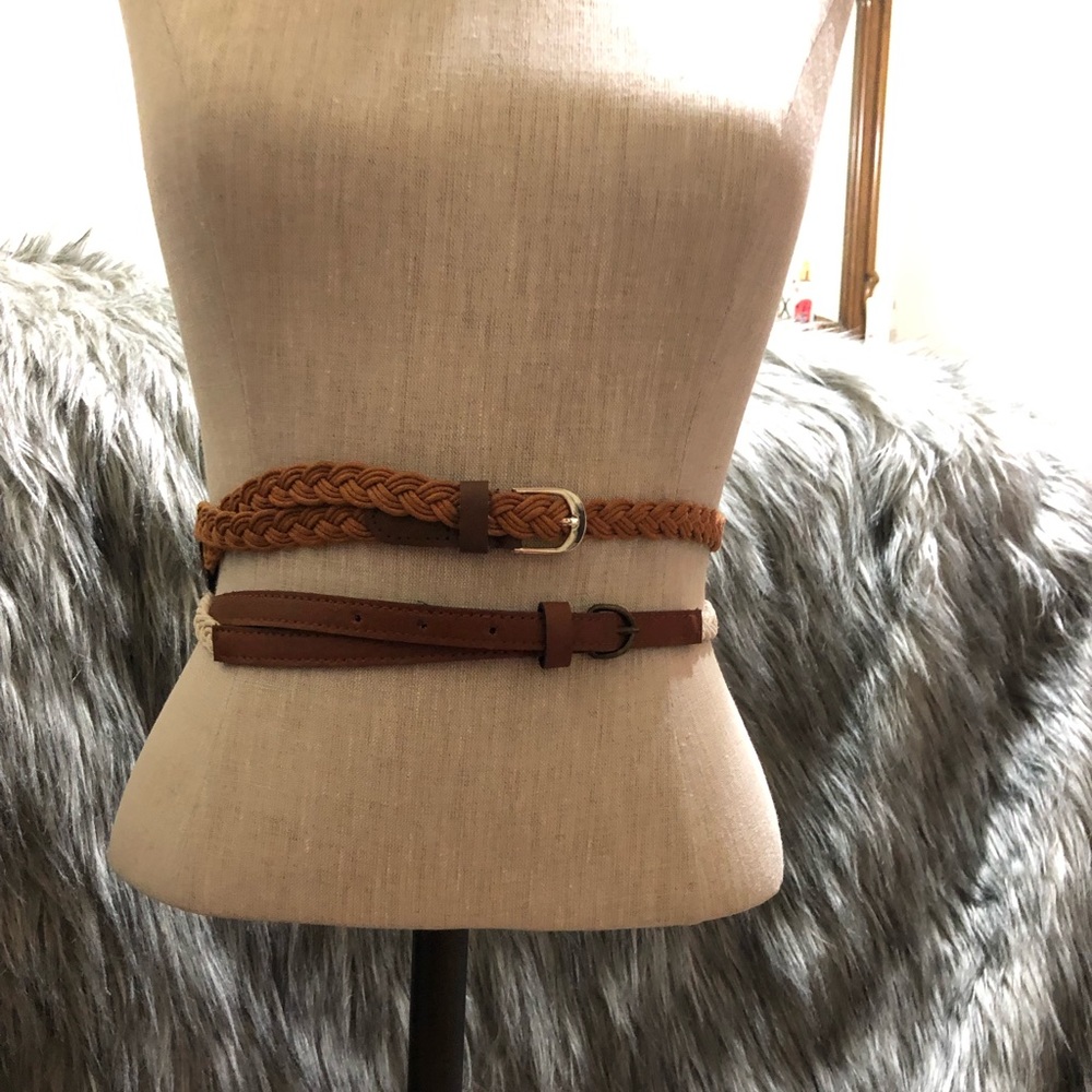 Adjustable braided belts